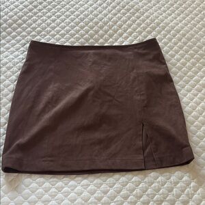 Forever 21 Chocolate Brown Mini Skirt